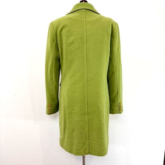 Nicole Wool Cashmere Single Breast Mid Length Clat in Green sz M - Picture 3 of 13